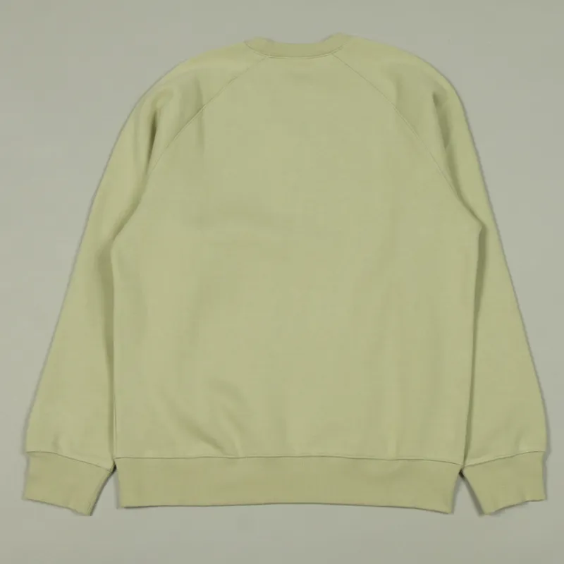 Carhartt WIP Chase Sweat - Agave/Gold-2